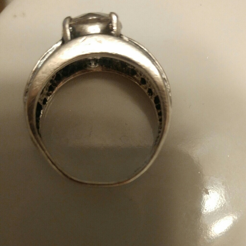 PRETTY VINTAGE FAUX DIAMOND RING 💎 - Picture 6 of 8